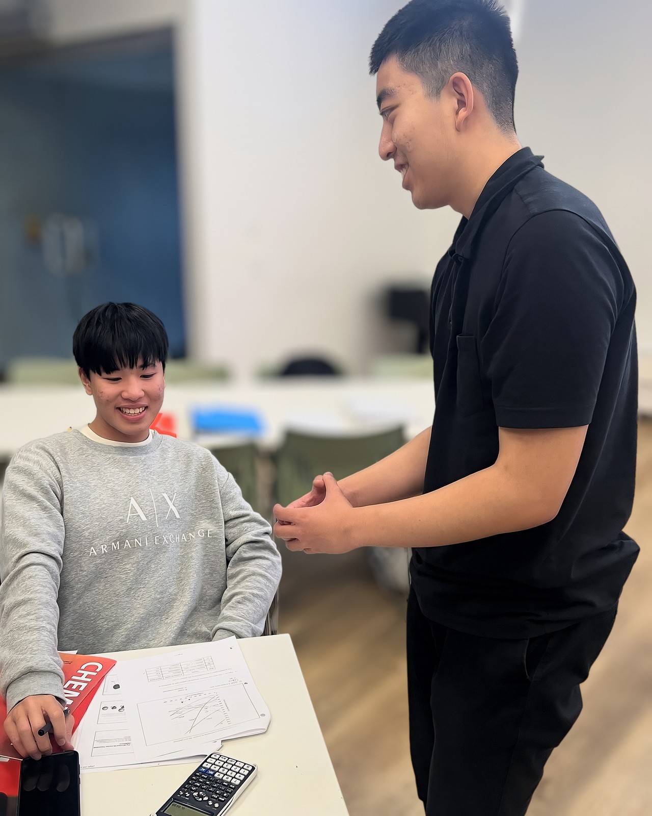Dedicated K-12 Calgary tutor working with student